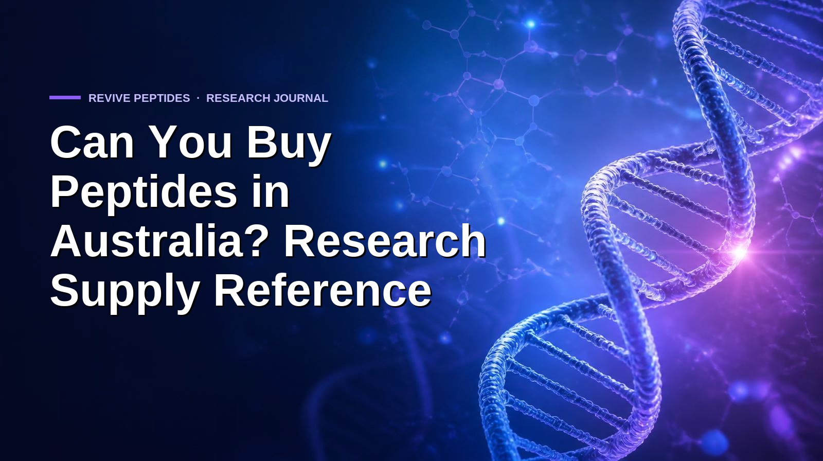 Can You Buy Peptides in Australia? Research Supply Reference