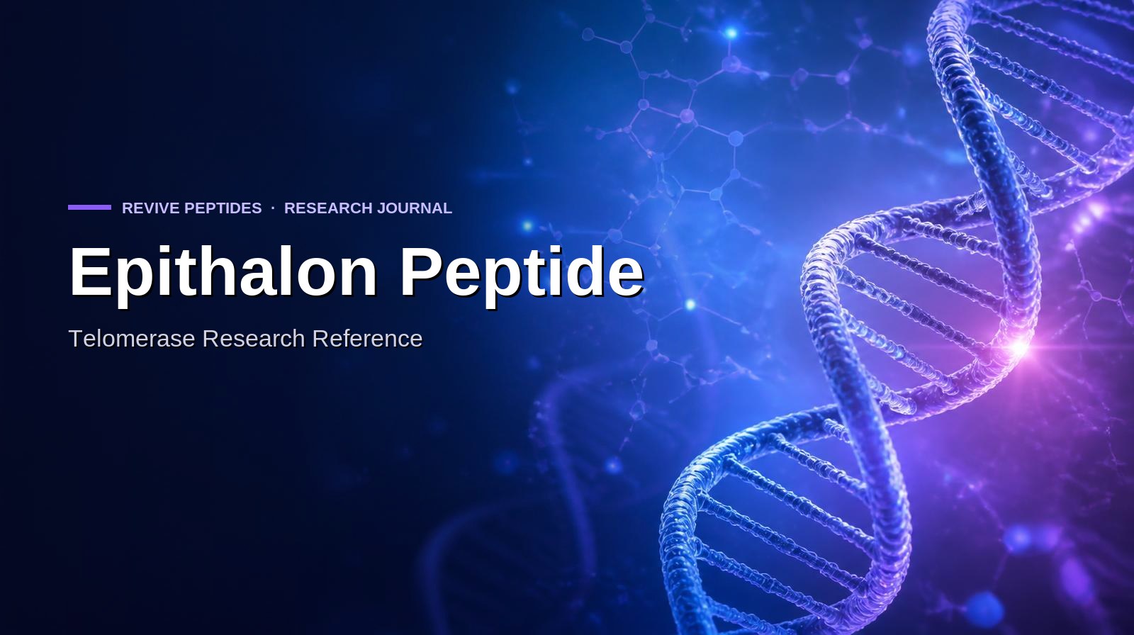 Epithalon Peptide: Telomerase Research Reference