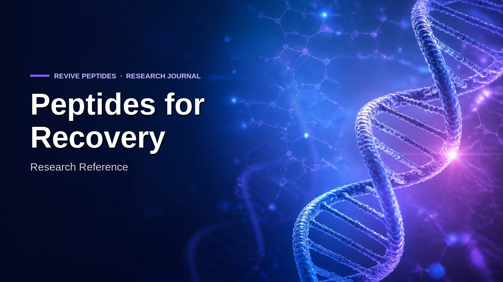 Peptides for Recovery: Research Reference