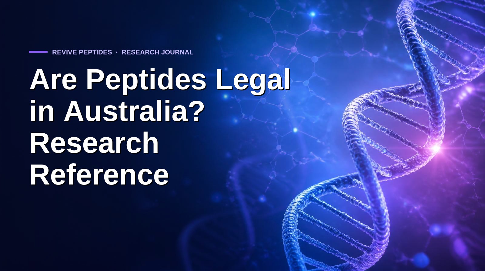 Are Peptides Legal in Australia? Research Reference