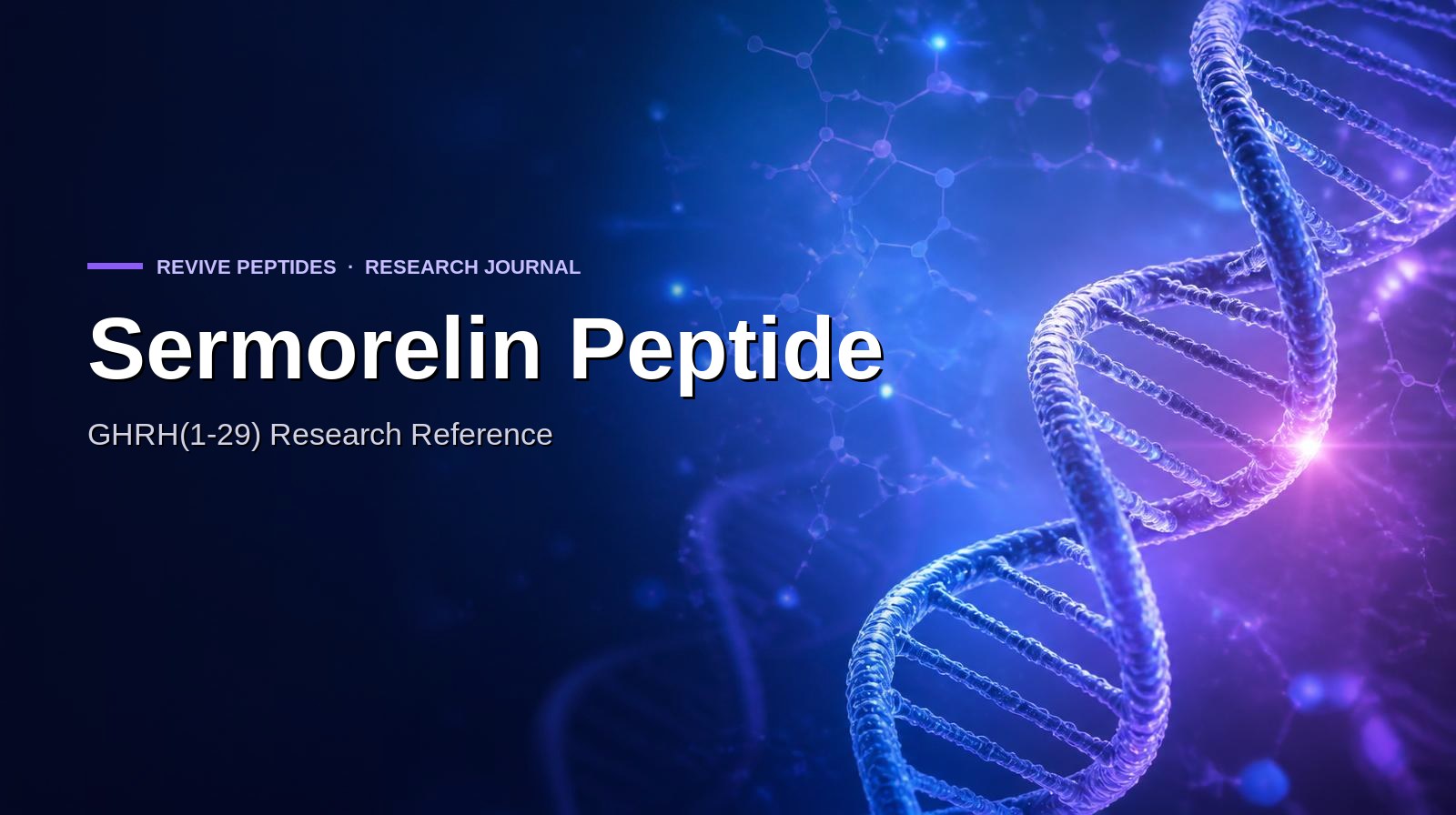 Sermorelin Peptide: GHRH(1-29) Research Reference