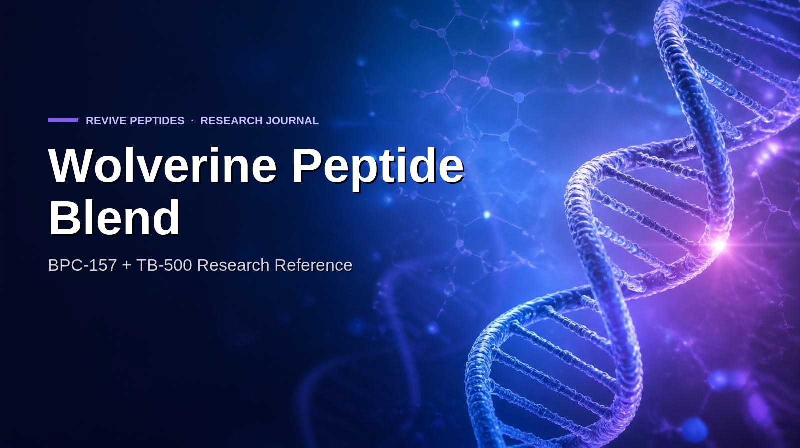 Wolverine Peptide Blend: BPC-157 + TB-500 Research Reference